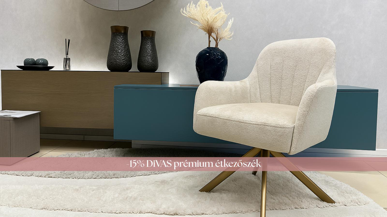 Tervezhető DiVAS prémium étkezőszék